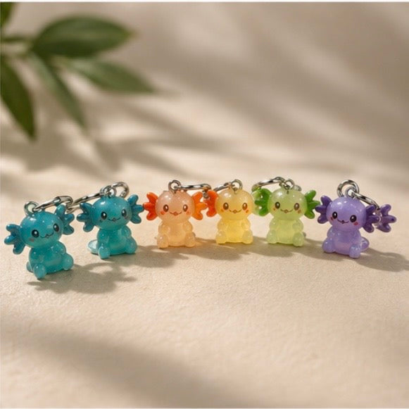 Axolotl earrings