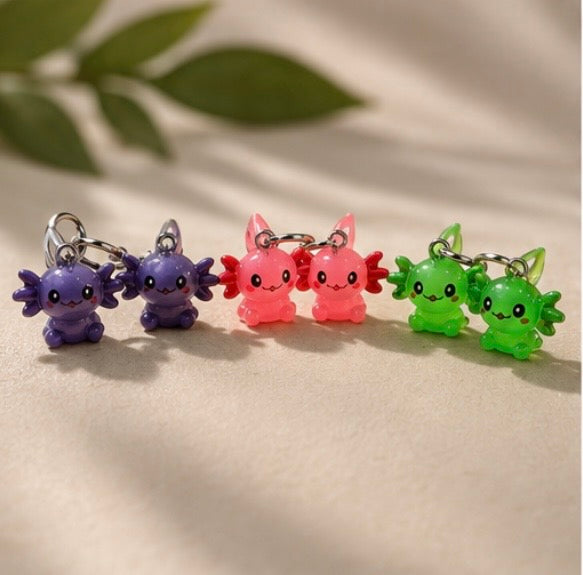 Axolotl earrings
